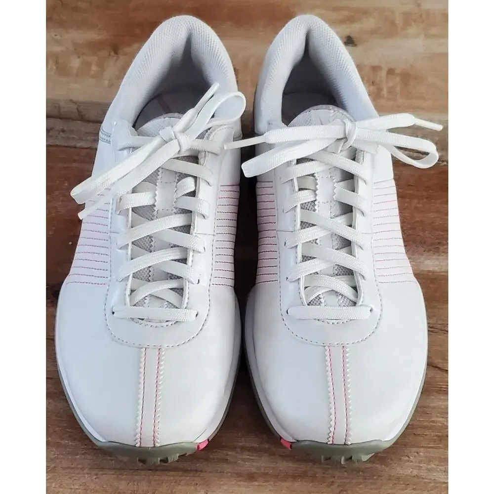 Nike Golf Delight Women's Size 6.5 White Golf Shoes Lace Up 335938-161